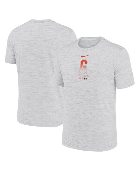 Nike Men's White San Francisco Giants City Connect Practice Velocity Performance T-Shirt