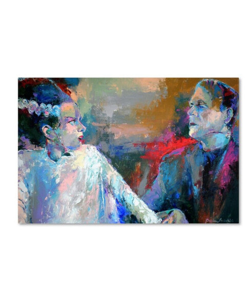 Richard Wallich 'Frankenstein and His Wife' Canvas Art - 22" x 32" x 2"