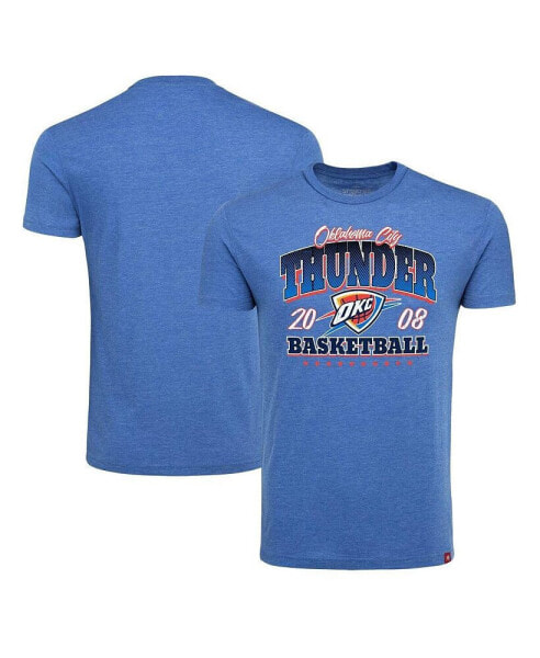 Men's Blue Oklahoma City Thunder Comfy Tri-Blend T-Shirt