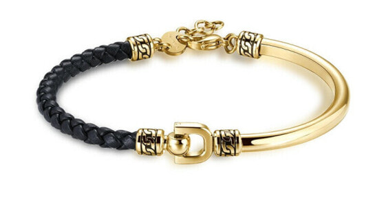 Stylish men´s gold-plated knocker bracelet BKC15