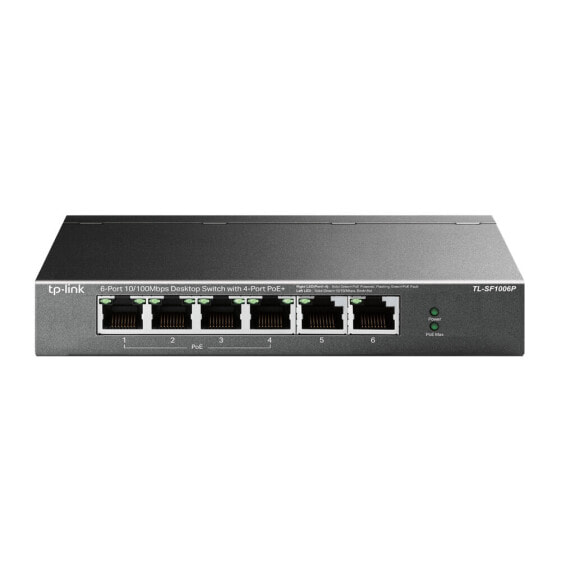 TP-Link TL-SF1006P - Быстрый Ethernet (10/100) - Power over Ethernet (PoE)