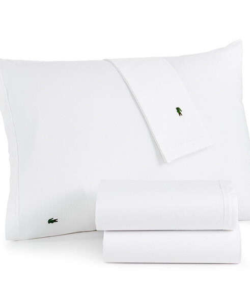 Solid Cotton Percale Pillowcase Pair, Standard