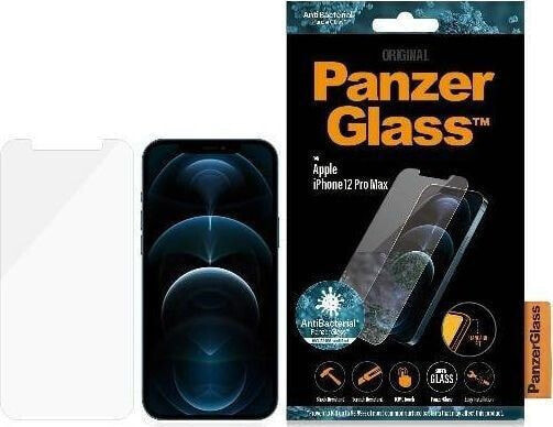 Защитное стекло для iPhone 12 Pro Max PanzerGlass Pro Standard Super+ Antibacterial