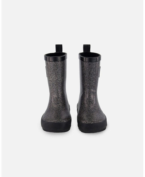 Сапоги Deux Par Deux Girl Rain Boots Glittering Black