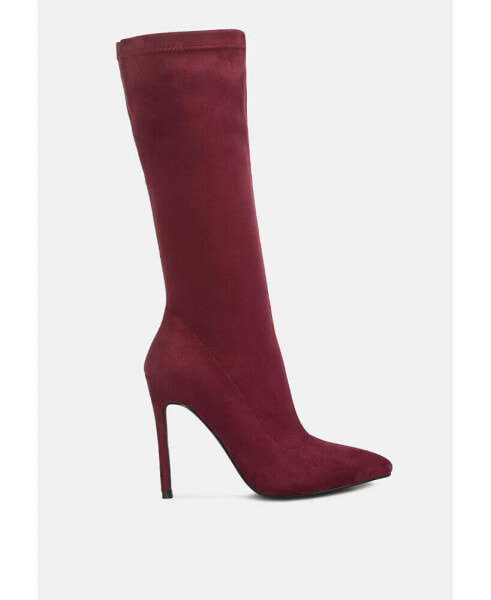 playdate high heeled calf boots