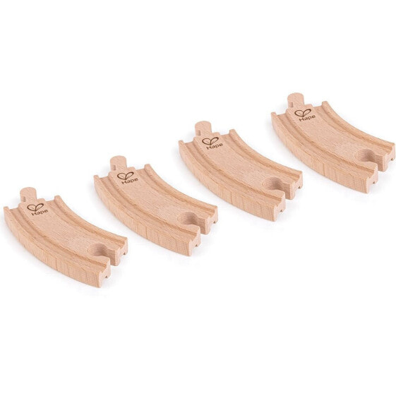 HAPE 4 Pieces Short Curved Tracks