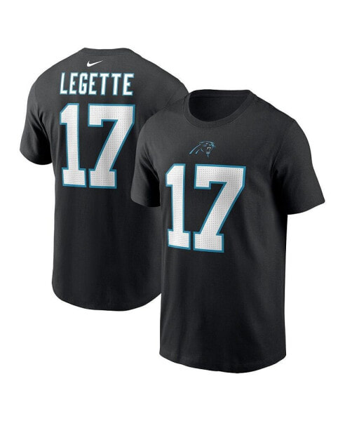 Men's Xavier Legette Black Carolina Panthers 2024 NFL Draft First Round Pick Name Number T-Shirt