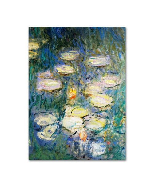 Claude Monet 'Water Lilies V 1840-1926' Canvas Art - 32" x 24"