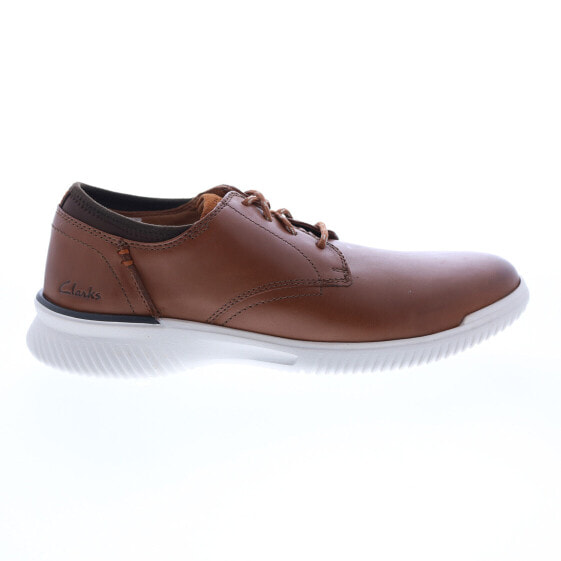 Clarks Donaway Plain 26163452 Mens Brown Leather Oxfords Plain Toe Shoes