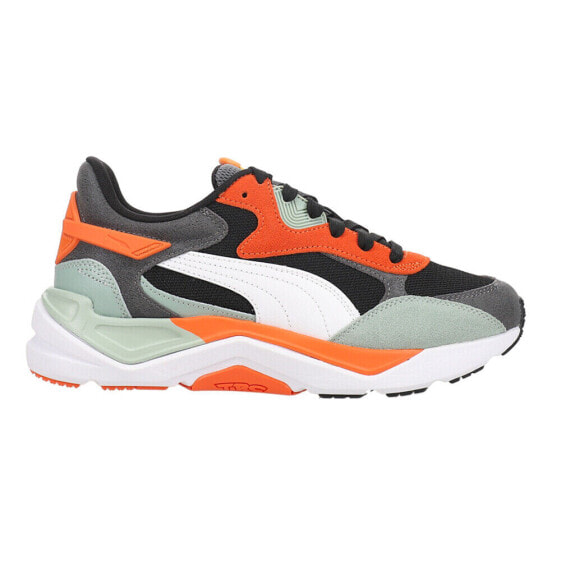 Puma Trc Prevaze Brand Love Lace Up Mens Black, Green, Orange Sneakers Casual S