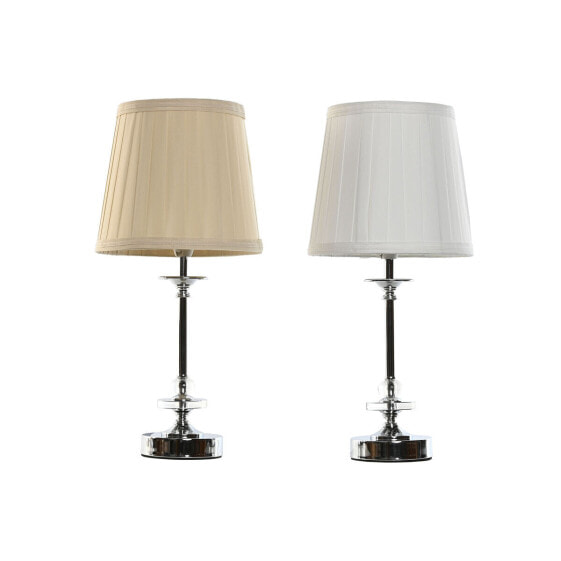 Desk lamp Home ESPRIT White Beige Metal 25 W 220 V 20 x 20 x 43 cm (2 Units)