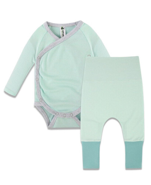 Baby Girls Bodysuit and Pants, 2 Piece Set