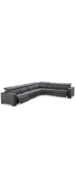 Nevio 157" 6-Pc. Fabric "L" Shaped Sectional Sofa, Created for Macy's