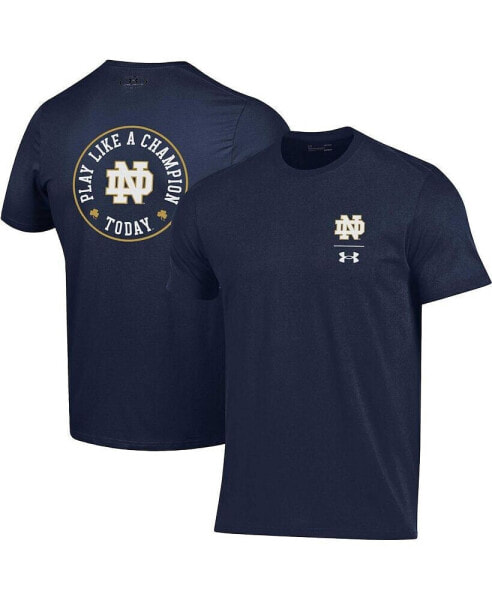 Men's Navy Notre Dame Fighting Irish Play Like A Champion Today T-shirt