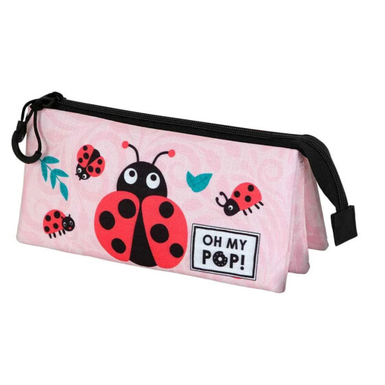 OH MY POP Ladybug Triple Pencil Case