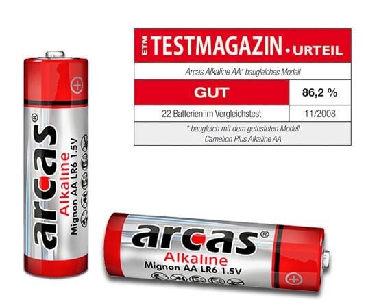 Arcas 117 00406 - Single-use battery - AA - Alkaline - 1.5 V - 4 pc(s) - 2400 mAh