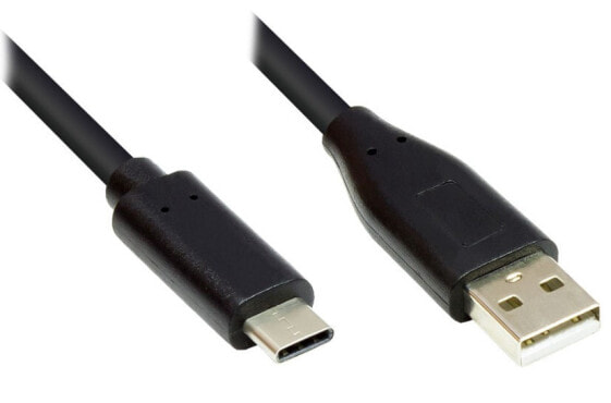 Good Connections GC-M0118 - 2 m - USB A - USB C - USB 2.0 - 480 Mbit/s - Black