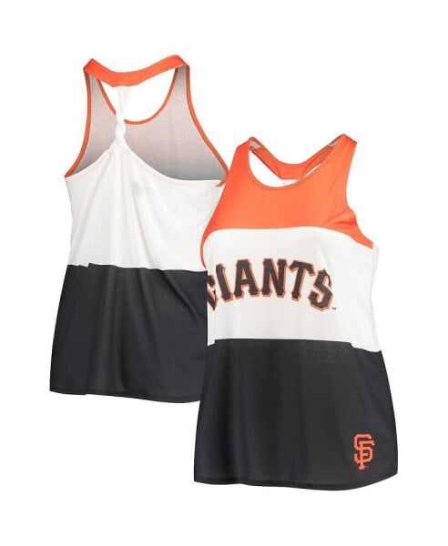 Футболка-майка FOCO женская San Francisco Giants оранжевая с открытыми плечами