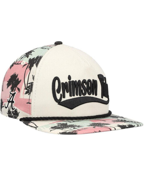 Men's Cream Alabama Crimson Tide High Tide Golfer Snapback Hat