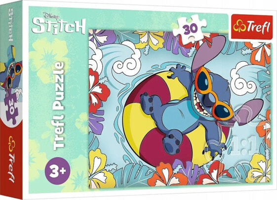 Trefl Puzzle 30 elementów Lilo i Stitch na wakacjach