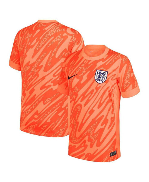 Men's Orange England National Team 2024 Goalkeeper Replica Stadium Jersey