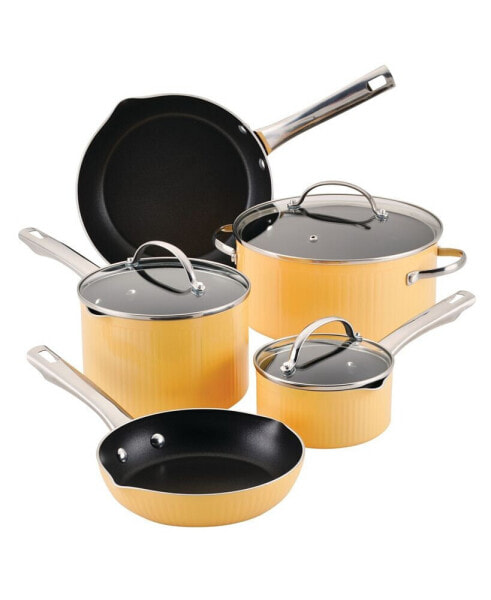 Style Aluminum Nonstick 10 Piece Cookware Pots and Pans Set