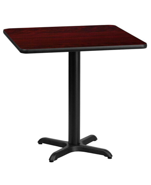 24" Square Laminate Table Top With 22"X22" Table Height Base