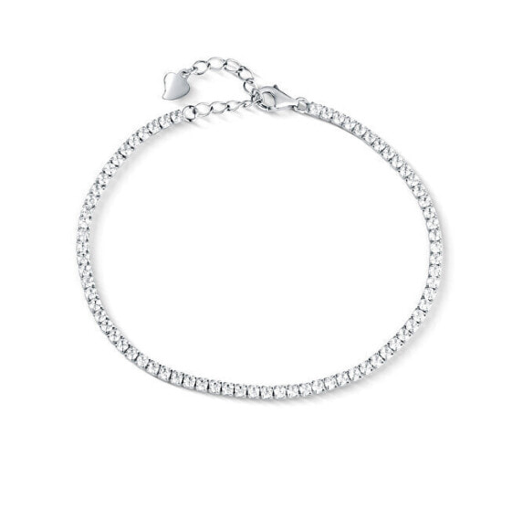 Luxury silver tennis bracelet with zircons JL0849