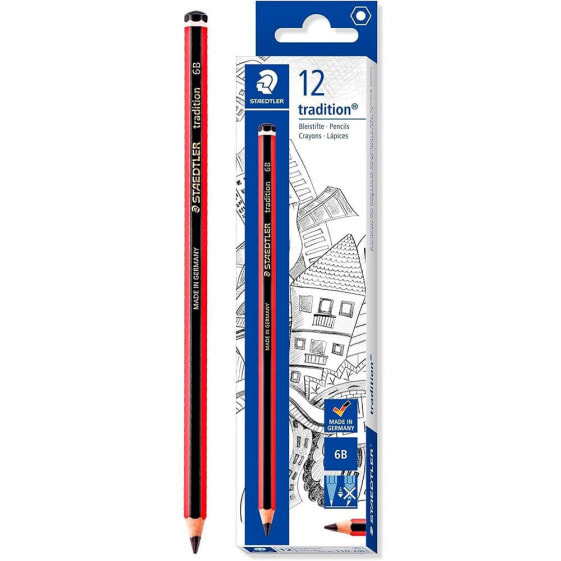 STAEDTLER Box 12 Tradition 6B Pencils