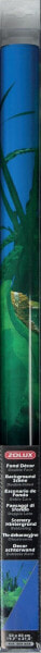 Zolux Tło akwariowe dwustronne 50 x 80 cm - rośliny skała/niebieskie