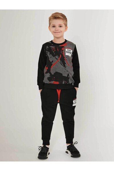 Спортивный костюм RolyPoly для мальчиков 2-7 лет, цвет антрацитовый-меланж