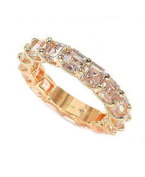 Кольцо Suzy Levian Sterling Silver Asscher Cut Eternity Band