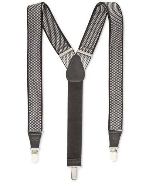 Men's Diamond Print Suspenders, Created for Macy's