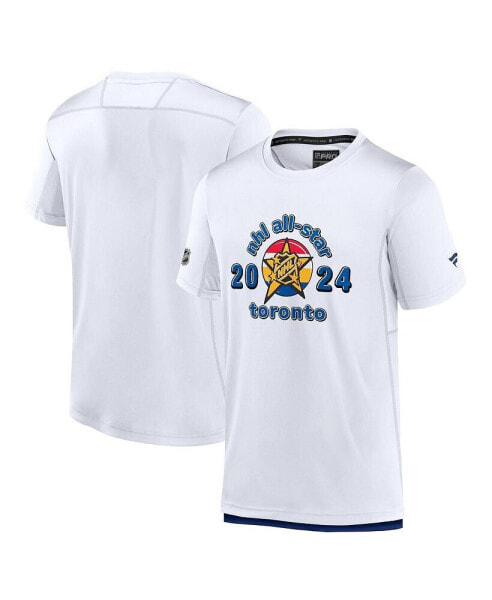 Men's White 2024 NHL All-Star Game Authentic Pro T-shirt