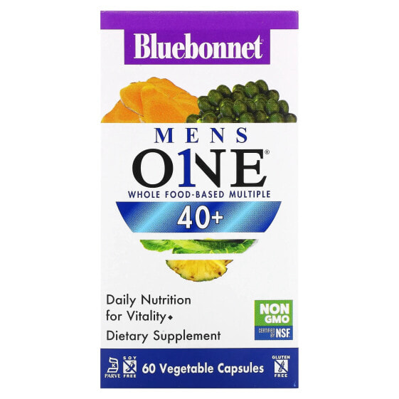 Men's ONE, Whole Food- Based Multiple, 40+, 60 Vegetable Capsules