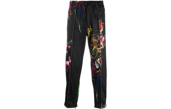 Спортивные брюки мужские Y-3 TOKETA AOP CROPPED TRACK PANTS черные / Брюки Y 3 FJ0395