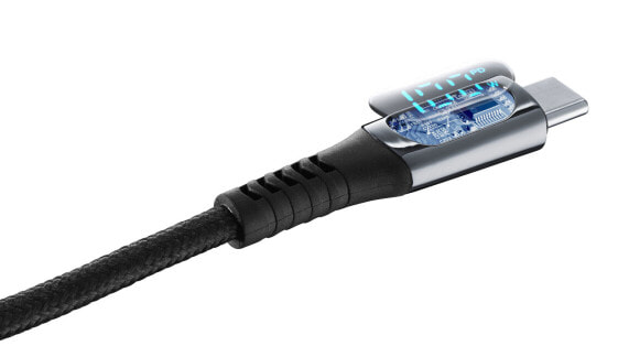 Cellularline Display Cable - 2 m - USB C - USB C - Black