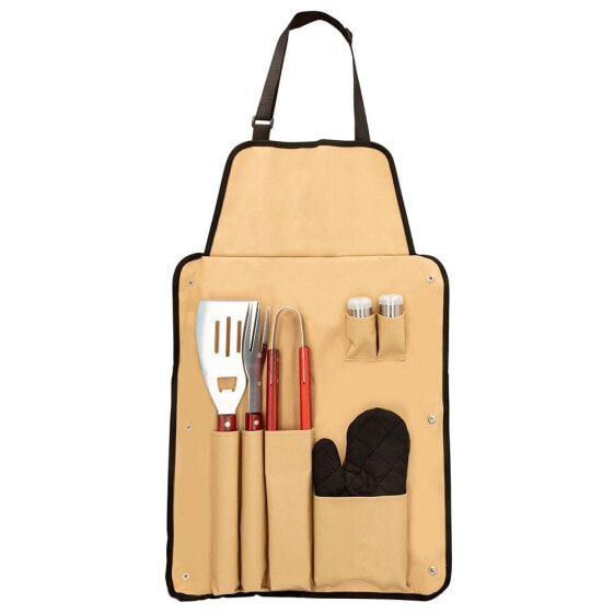 GENERICO Barbecue Apron With 7 Utensils