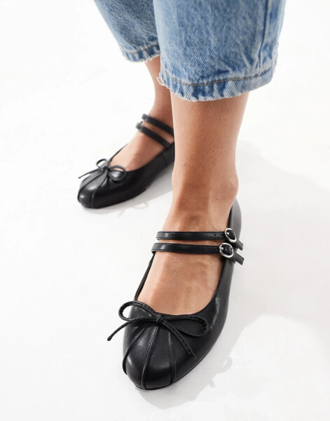 RAID Idol mary jane ballet flats in black