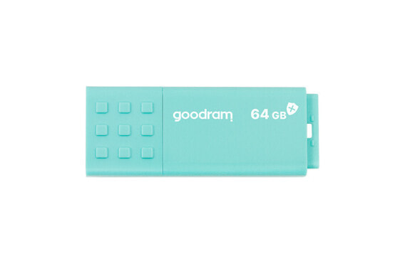 GoodRam UME3 - 64 GB - USB Type-A - 3.2 Gen 1 (3.1 Gen 1) - 60 MB/s - Cap - Turquoise