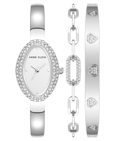 Часы и аксессуары Anne Klein Наручные часы кварцевые серебристого цвета из сплава в комплекте с браслетом, 20 мм