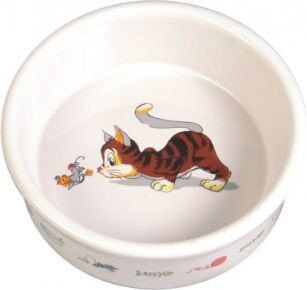 Миска керамическая для кошки с рисунком Trixie 200 мл