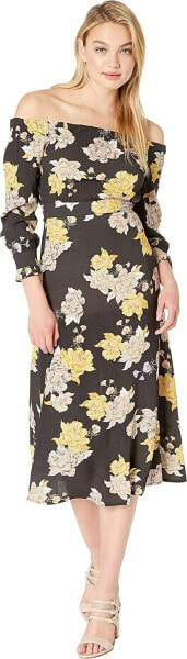 Flynn Skye 255486 Women's Violet Midi Dress Size Medium