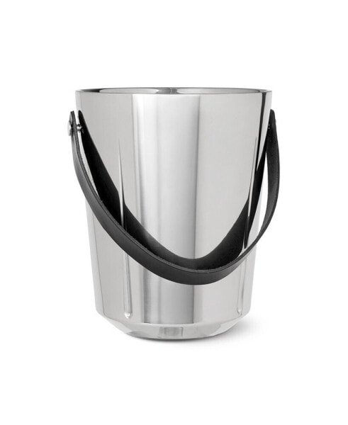 Stainless Steel and Leather Champagne Bucket