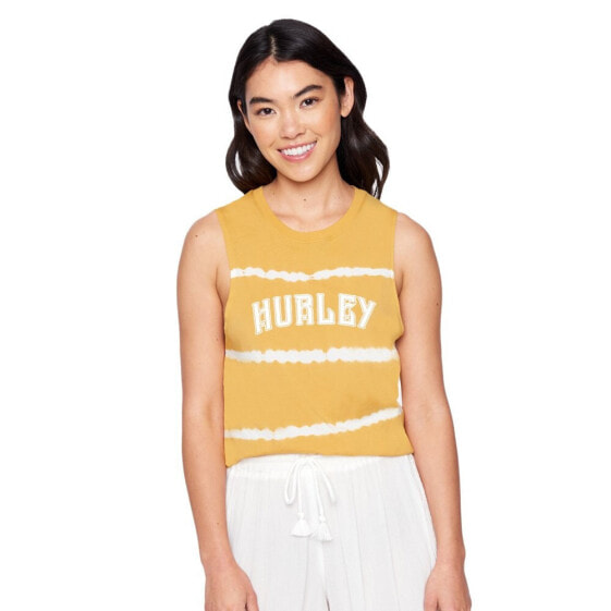 HURLEY Zapper Washed Muscle Sleeveless Crew Neck T-Shirt