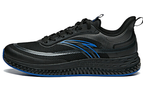 Беговые кроссовки Anta Night Runner с технологией световой молнии для мужчин, черно-сине-серые 112015501-6.