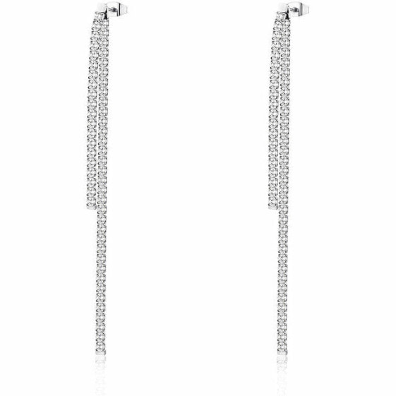 Unmissable earrings with clear zircons Desidery BEIE003