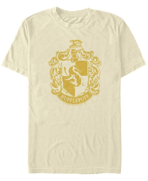 Men's Simple Hufflepuff Short Sleeve Crew T-shirt