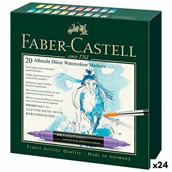 Набор маркеров Faber-Castell Акварельные краски 24 шт.