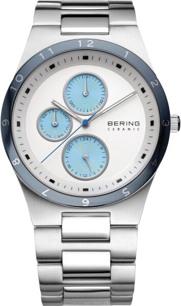 Bering Herren Armbanduhr Classic 39 mm Armband Edelstahlband mit Edelstahlelementen 32339-702